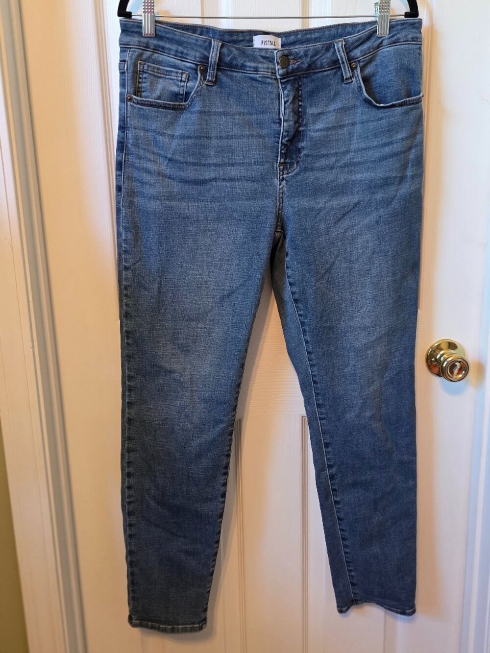 PISTOLA Straight Leg High Rise Denim Jeans Very Stretchy 14W
